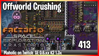 ⚙️Factorio ➡️Holmium and immersite powder crushing ✅ Space exploration amp K2 🏭⚙️ Gameplay [upl. by Marlena78]