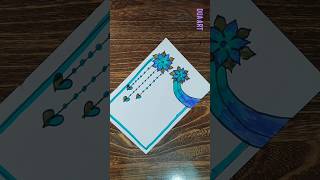 Learn how to make beautiful front page design for project work Easy border design ideas shorts [upl. by Livvy]