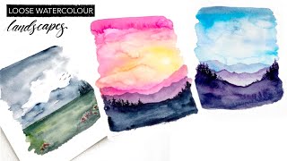 Easy Watercolour Landscapes [upl. by Otirecul]