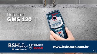 Detector de Materiais GMS 120 Bosch  BSH Store [upl. by Roeser]