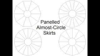 Panelled AlmostCircle Skirts [upl. by Aiepoissac]