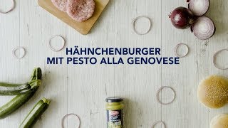 Hähnchenburger mit Pesto alla Genovese [upl. by Nigrom]