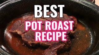 HOW TO MAKE A TENDER POT ROAST IN THE OVEN  BEST POT ROAST RECIPE [upl. by Inohs]