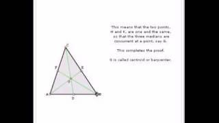 The Medians of a Triangle Are Concurrent A Visual Proof [upl. by Mcilroy]