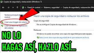 Cómo crear una imagen de sistema de Windows 11 10 8 7 CORRECTAMENTE sin afectar otras particiones [upl. by Roede]