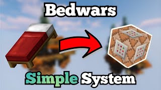 How To Make a Simple Bedwars System In Minecraft  Command Block Tutorial [upl. by Yatnod]