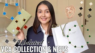 UPDATED VAN CLEEF AND ARPELS COLLECTION  UNBOXING NEW PIECES  CURRENT VCA UPDATES SO PRICES [upl. by Teague]