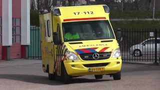 Ambulance 17112 met spoed naar Jeugdgevangenis Spijkenisse [upl. by Florry]