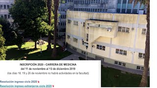 SAIU O EDITAL PARA MEDICINA UNLP 2020 [upl. by Enirtak99]