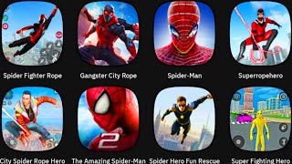 Spider Fighter Rope Gangster City Rope SpiderMan Super Rope Hero City Spider Rope Hero [upl. by Medwin]