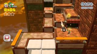 Nintendo Wii U Longplay 002 Super Mario 3D World World 5Castle Part 2 of 4 [upl. by Ynaffital45]