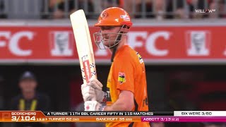 Ashton Turner 84 runs vs Sydney Sixers Qualifier  Perth Scorchers vs Sydney Sixers [upl. by Enom]