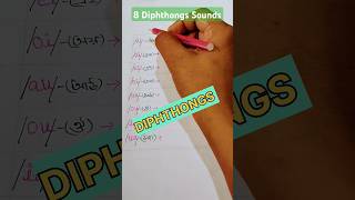 8 Diphthongs Sounds In English  english Englishgrammar shorts youtubeshorts gsrenglish👑 [upl. by Minnaminnie]