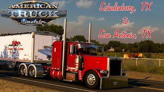 ATS 147  Pizzster 389 amp Timpte Super Hopper  Serial Blacks C15 MXS  MattVT Schulenburg Yard [upl. by Annis838]