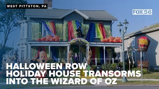 HALLOWEEN ROW Holiday house transforms into a scene out of the Wizard of Oz [upl. by Eural]