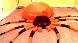 NEW INFLATABLE 8ft Airblown Tinsel Fire and Ice Spider [upl. by Atikir]