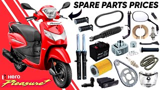 HERO PLEASURE PLUS 🟥 SPARE PARTS PRICES 2023 heropleasureplus bikespareparts heromotocorp [upl. by Dario]