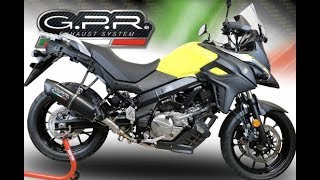 New Sound exhaust GPR Suzuki V  Strom 650 XT 2019 [upl. by Annawoj]