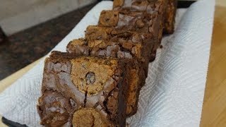 Easy Brookies  Chocolate Chip Cookie Brownies [upl. by Nahtnahoj656]