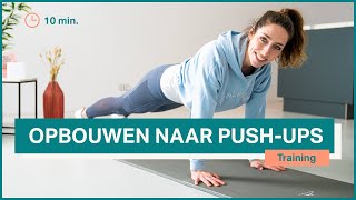 Hoe doe ik push ups  Hoe moet je opdrukken voor beginners  Thuis workout krachttraining [upl. by Malda]