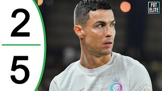 AlIttihad vs AlNassr 25 Highlights  CRISTIANO RONALDO 2 Goals amp Top Scorer of 2023 [upl. by Ahsenot]