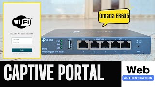 How to set up Captive Portal on tp link omada er605 [upl. by Emolas]