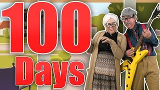 100 Days of School with Grandma and Grandpa  Count to 100  Jack Hartmann [upl. by Minsat]