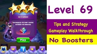 Bejeweled Stars Level 69 Tips and Strategy Gameplay Walkthrough No Boosters [upl. by Niliram]