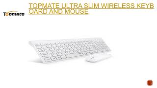 Topmate ultra slim wireless keyboard and mouse [upl. by Erdnaek]