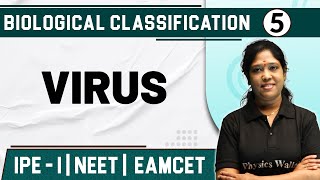 BIOLOGICAL CLASSIFICATION 05  Viruses  Botany  Class 11NEETEAMCET [upl. by Arbe]