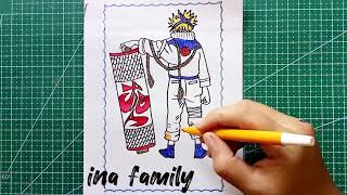 How to draw Naruto  drawing step by step  drawing and coloring for children [upl. by Ednihek]