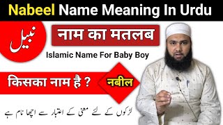 Nabeel Name Meaning In Urdu  Nabeel Naam Ka Matlab  Nabeel Naam Ke Mayne  LafzeQadeerOfficial [upl. by Mossberg]