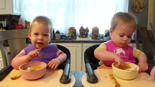 Twins try butternut squash soup [upl. by Ranite909]