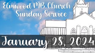 Elmwood MB Church Worship Service [upl. by Kcirrad743]