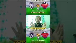 JDT VS KL ROVERS PIALA MALAYSIA 30 NOV 2024 [upl. by Trojan625]