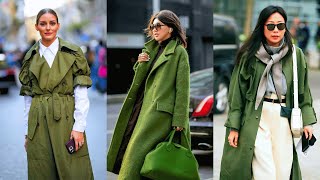 Fall Fashion Trends Women Over 60 Can’t Miss  Why Green Is the Color of Elegance [upl. by Hgielah]