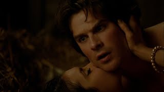 TVD 6x21  Damon and Elena make love in the barn and get late for Alaric and Jos wedding  HD [upl. by Erdna231]