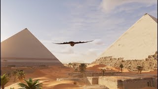 Assassins Creed Origins  Pyramid of Giza Climbing Synchronize amp Tomb of Khufu [upl. by Yleoj464]