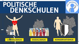 Liberalismus Sozialismus amp Konservatismus  Politische Denkschulen  Idee Ziele amp Menschenbild [upl. by Anos17]