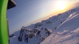 See skiers terrifying 1600foot fall off cliff [upl. by Carolann608]