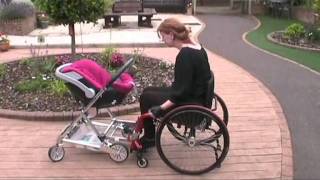 Attaching and detaching a pushchair and a wheelchair [upl. by Astera]