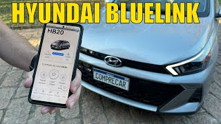 Hyundai Bluelink  Comandar funções do carro pelo smartphone [upl. by Anialahs]