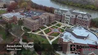 A quick drone tour of Benedictine College in Atchison Kansas [upl. by Crescantia]