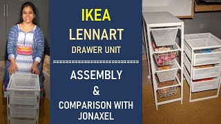 IKEA Lennart Drawer Unit  Unboxing  Assembly  Comparison with JONAXEL [upl. by Lecrad]