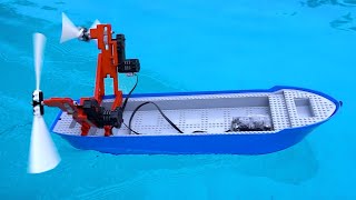 Making a Fast Lego Boat 13  airboat [upl. by Gennie]