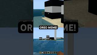 I did the OREO MEME in Minecraft minecraft shorts minecraftshorts [upl. by Millie]