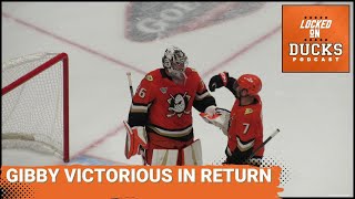 John Gibson Returns In Anaheim Ducks Victory Versus Blue Jackets [upl. by Horick]