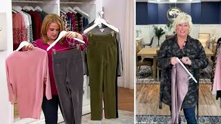 Belle by Kim Gravel Fine Pinwale Knit Corduroy Jeggings on QVC [upl. by Oidualc573]