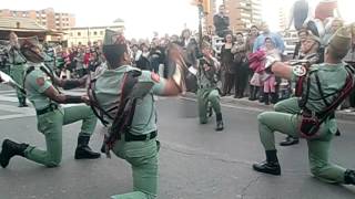 Semana Santa Málaga  Malabares de los Legionarios Cristo de la buena muerte [upl. by Adleremse]