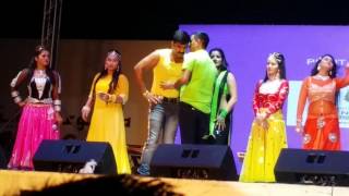 Pawan singh with all actress hindi bhojpuri Star Night 12 Sep 2016 [upl. by Silirama]